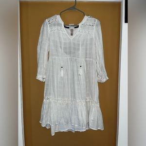 White boho dress